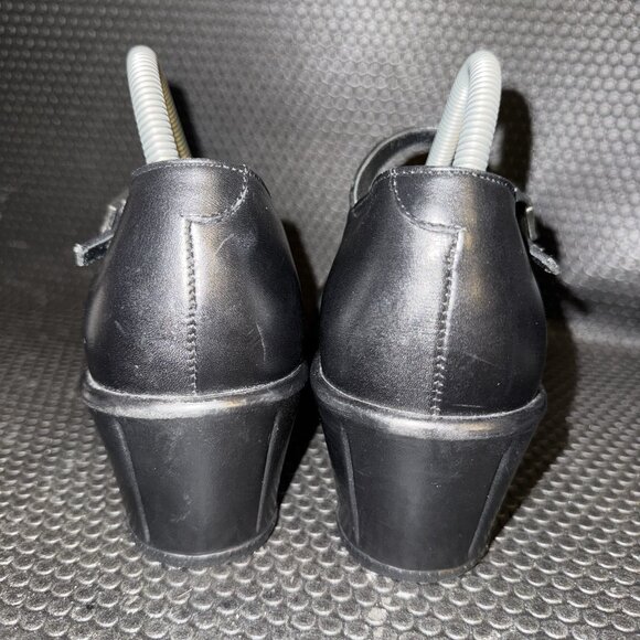 Dansko Wedge Ankle Strap Mary Jane Hook And Loop Heeled Sandal Women 7.5-8 (38) - Picture 3 of 7